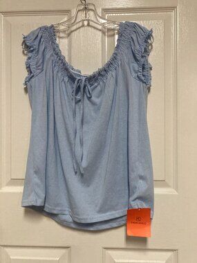 Tankaneo Daily Fashion For You blouse New With Tags Light Blue size small